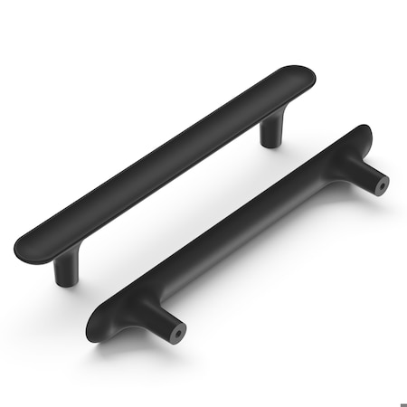 Hickory Hardware Maven Collection Pull 5-1/16 Inch 128mm Center to Center Matte Black Finish H078780MB